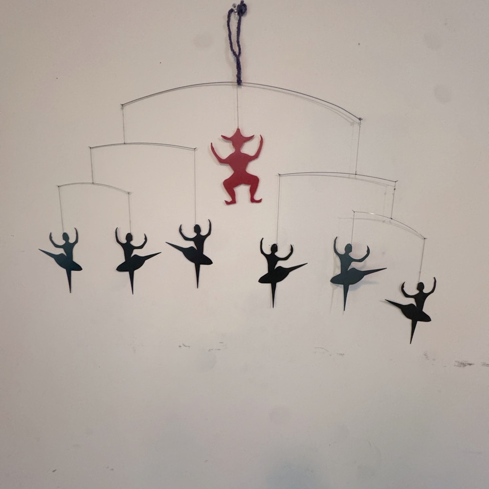 H.C. Andersen Ballet Mobile. 15" tall by 28" wide. Made in Denmark